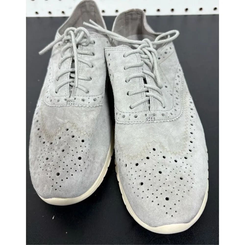 Cole Haan  Zerogrand Grand OS Perforated Oxford Shoes Women's Size 8 B Gray